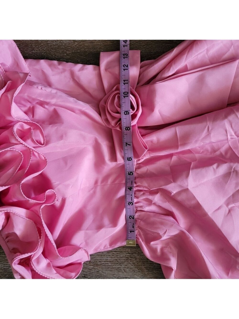 Vintage One Shoulder Pink Dress #3047 - Picture 5 of 16